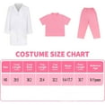 thumbnail image 2 of Doctor Costume for Kids, Pink Doctor Costume with Lab Coat Halloween Party Dress Up for Girls Age 8-12 Years, 2 of 7