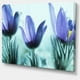 Fleurs Violettes avec de Grands Pétales - Grand Mur de Toile de Fleurs Art – image 2 sur 3