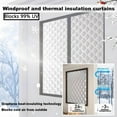 thumbnail image 5 of Insulated Window Cover, Blackout Curtain, Soundproof Curtains, Drapes for Noise Reduction & Energy Saving, Thick Fabric with Easy Tape, Black Out Shades for Living Room Bedroom (Gray), 5 of 10