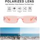 thumbnail image 4 of Gafas de sol rectangulares retro vintage para mujer Gafas rectangulares gruesas, 4 of 5