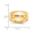 thumbnail image 2 of Primal Gold 14 Karat Yellow Gold 8mm Milgrain Half Round Band Size 10, 2 of 10