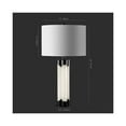 thumbnail image 5 of Safavieh  Couture Lighting 28-inch Chavez Alabaster Table Lamp - 15 IN W x 15 IN D x 28 IN H Black/White, 5 of 5