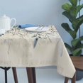 thumbnail image 4 of Blue Eucalyptus Leaves Table Cloth Waterproof Tablecloths, Farmhouse Retro Botanical Floral Tablecloth Dining Table Cover for Kitchen Party Tabletop Outdoor, Rectangle Tablecloth 54x108 Inch, 4 of 9