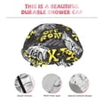thumbnail image 3 of KLL White Retro Off-Road Vehicle Pattern Shower Cap & Bath Cap for Women,Reversible Oversized Waterproof Shower Caps for all Hair Lengths,Elastic Reusable Bathing Hair Cap, 3 of 6