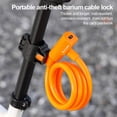 thumbnail image 2 of Pebbuoy Universal Mountain Bike Cable Lock with Keys Shear-Resistant High Security Anti Theft Scooter Lock Bicycle Accessories, 2 of 7