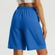 thumbnail image 4 of mfyjkho Pantalones Cortos De Gimnasio, Pantalones Largos De Moda Para Mujer, De Color Liso, Con Bolsillos, Cintura Elástica, Botones Y Cremallera. Pantalones Cortos Para Mujer S, 4 of 8