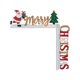 thumbnail image 1 of Decoración Navideña Tridimensional de Madera con Letras Navideñas, Marco para Puerta, Adorno para Esquina de Puerta Colgante., 1 of 1