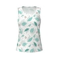 thumbnail image 6 of Sigee Leaf Print Green for Women's Workout Tank Top,Running Tank Tops,Sleeveless Gym ClothesXX-Large, 6 of 8