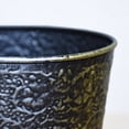 thumbnail image 4 of Handmade 100% Iron Round Modern Dusty Light Gold Coated Color 4.5 x 6.7 Inches Planters Pot 1013, 4 of 5