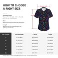 thumbnail image 4 of Yiaed Colored Hearts Print Women's T Shirt V-Neck Short Sleeve Shirt Casual Breathable Tee Summer Tops-X-Large, 4 of 5