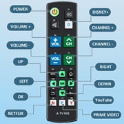 Universal Big Button TV Remote Replacement, Compatible with All Samsung/VIZIO/LG/Son-y/Philips Smart TVs and More