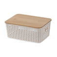 thumbnail image 3 of Cesta de almacenamiento tejida, caja de almacenamiento, decoración, organización, contenedor para cocina, hogar, oficina, dormitorio, 3 of 8