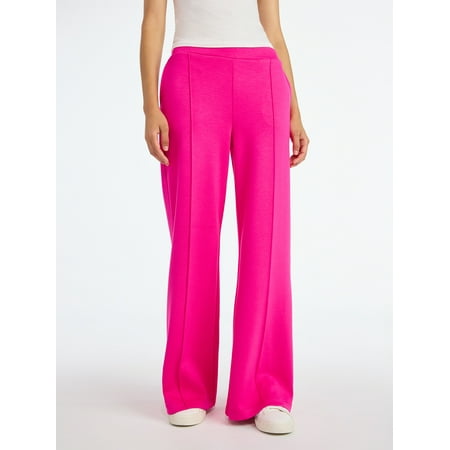Scoop Women’s and Women’s Plus New Scubaknit Seamed Sweatpants, Regular and Short Lengths, Sizes XS-4X