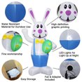 thumbnail image 4 of Decoraciones inflables de 6.2 pies de conejo de Pascua Felices Pascua conejo de Pascua (Reino Unido), 4 of 7