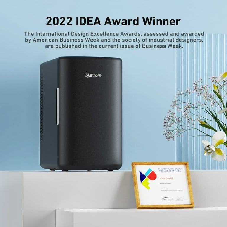 AstroAI Mini Fridge, 6L Portable Refrigerator Cooler, Makeup