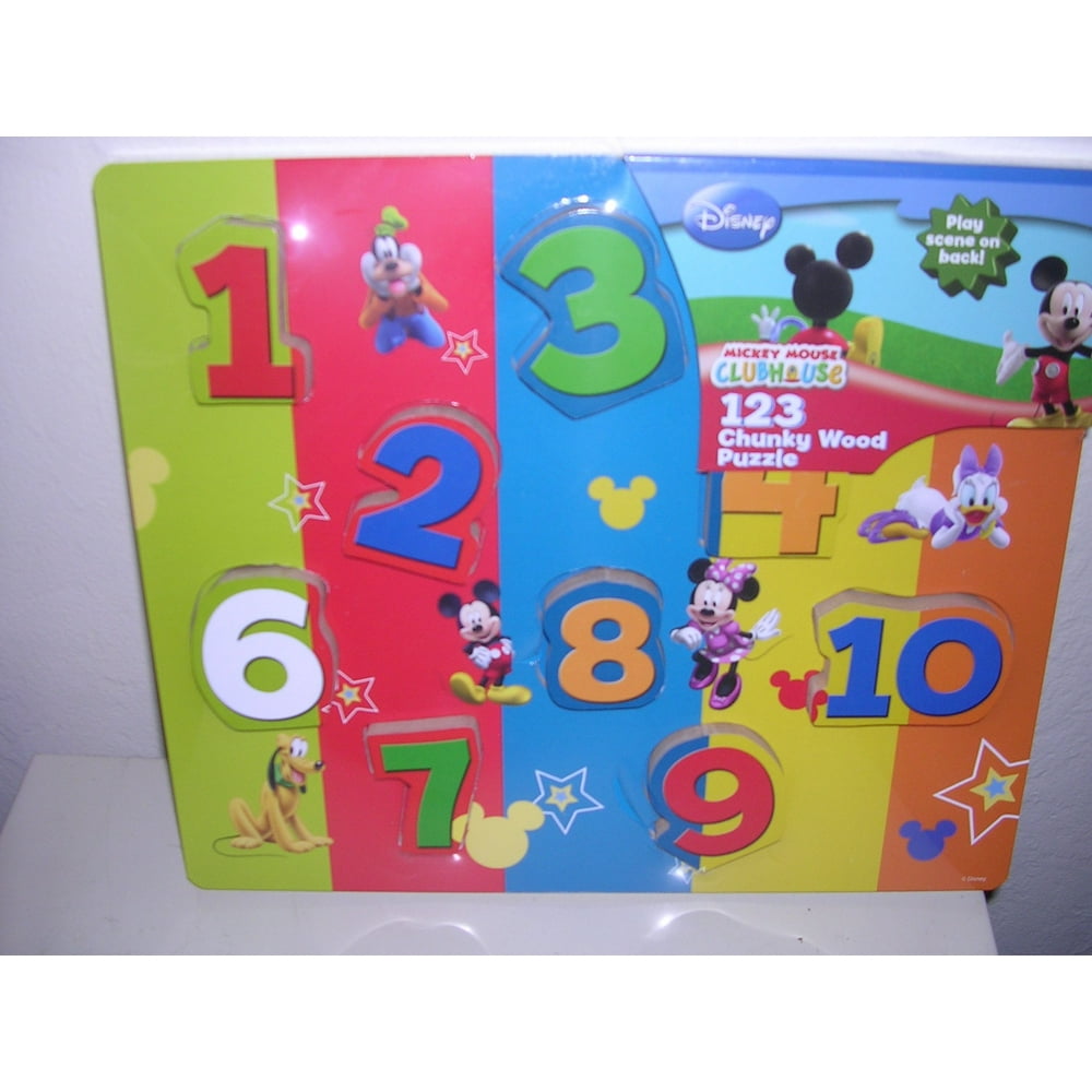 mickey mouse clubhouse wooden puzzle