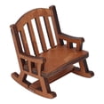 thumbnail image 1 of Dollhouse Rocking Chair 1:12 Scale Composite Wood High Simulation Miniature Rocking Chair for 1:12 Dollhouse, 1 of 8