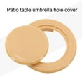 thumbnail image 2 of Patio Garden Table Parasol Umbrella Hole Ring Cover Set 2 Inch Plastic Brown, 2 of 8