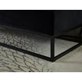 thumbnail image 4 of 58.6" End of Bed Bench with Metal Base, Tufted Upholstered Bedroom Ottoman Bench Seat, Velvet Storage Bench with Flip Top, Black, 4 of 9