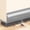 Gray, variant on 2026 Upgrade 35.43 Inch Self-Adhesive PVC Door Draft Stopper, Brush Type Door Bottom Weather Stripping, Noise Reduction Dustproof Door Sweep for Bedroom Office Black
