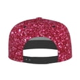 thumbnail image 4 of Haiem Pink Glitter Classic Snapback Cap Flat Bill Hat Baseball Cap Adjustable Size Cotton Dad Hat, 4 of 9