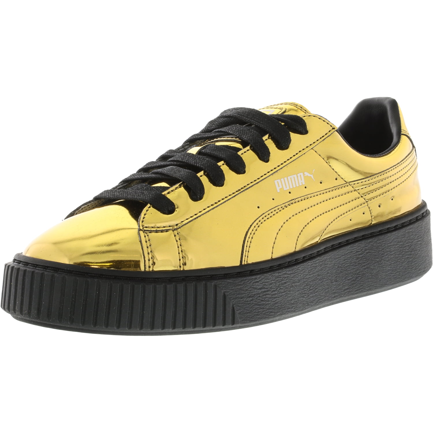 PUMA - Puma Women's Basket Platform Metallic Gold / Black Ankle-High  Fashion Sneaker - 9.5M - Walmart.com - Walmart.com