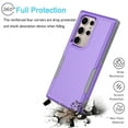 thumbnail image 6 of Galaxy S24 Plus 5G Case, 2 in 1 Phone Case for Samsung Galaxy S24 Plus 6.7" ,Takfox Shockproof Protection Heavy Duty Armor Hard Plastic & Rubber Rugged Bumper Cover,Purple, 6 of 10