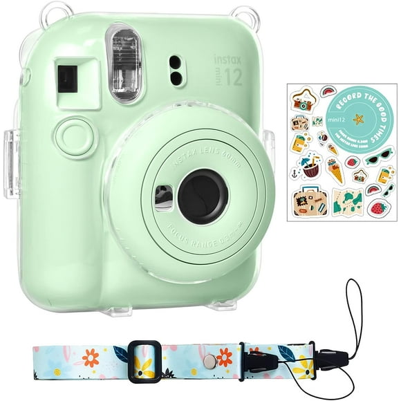 Clear Case for Polaroid Fuji Instax Mini 12, 10 Photos Storing Pocket for Fujifilm Instax Mini 12 Instant