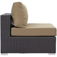 thumbnail image 4 of Modway Convene 8-Piece Outdoor Patio Sectional Set in Espresso/Mocha, 4 of 6