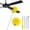 Yellow, variant on CCWADH Ceiling Fan Cleaner Duster, Reusable Microfiber Duster with Extension Pole, Max 55" Fan Blade Cleaner, Removable Dusters for Cleaning Walls Bookshelves Door Window Top, Pink