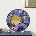 thumbnail image 3 of Coolnut Colorful Flowers Wall Clock Silent Non-Ticking Round 10 Inch Quartz Battery Operated Wall Clock for Kitchen,Bedroom,School,Living Room Home Decor, 3 of 7
