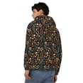 thumbnail image 4 of Kdxio Autumn Floral Print Men Hoodies Casual Hoodies for Men with Zip Pockets Full Zip Long Sleeve Sweatshirt Sports Hooded Jacket-3X-Large, 4 of 5