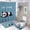 style-184, variant on Cute Cartoon Sloth Sleeping on Branch 4 Piece Bathroom Shower Curtain Sets with Non-Slip Rugs Toilet Lid Cover And Bath Mat Cute Animal Sloth Durable And Waterproof for Bathtub Decor