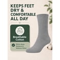 thumbnail image 4 of Comfello Diabetic Socks Crew for Men & Women – 12 Pairs of Non-Binding Neuropathy Socks, 4 of 7