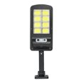 thumbnail image 1 of Inteprter 160 COB Solar LED Farola Impermeable PIR Sensor de movimiento Lámpara de control remoto inteligente 1200W Jardín exterior Luz de pared de Iluminación y accesorios lámpara de 8 rejillas Inteprter HA005678-03B, 1 of 6