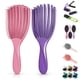 thumbnail image 1 of Set de cepillos desenredantes DIMROM rosa y violeta para cabello rizado, 1 of 9