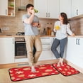 thumbnail image 2 of Gingerbread Man Red Kitchen Mat - Cushioned Anti Fatigue Kitchen Rug Set of 2, Non Slip Waterproof Kitchen Mats for Kitchen, Laundry, Sink, Office 19.7"×27.6"+19.7"×47.2" Home Decor, 2 of 7