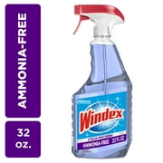 Windex Ammonia-Free Glass Window Cleaner, Crystal Rain Scent, Spray Bottle, 32 fl oz