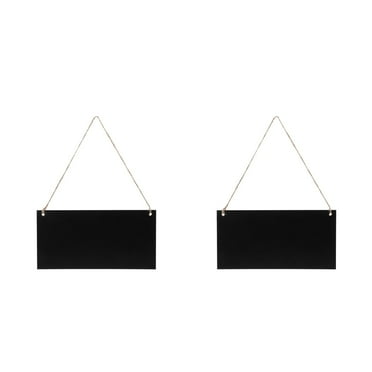 Worgeous 2pcs Erasable Chalkboard Sign for Any Occasion Hanging Chalk Board Small Chalk Board Blackboard Sign Hanging Chalk Board Small Hanging Erasable Board