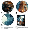thumbnail image 3 of Designart "Surreal Elegance The Eiffel Tower II" Cityscapes Floater Framed Canvas Print, 3 of 7