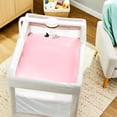 thumbnail image 2 of Parent's Choice Cotton Fitted Playard Sheets for Baby Girls, Pink, 2-Pack, 2 of 5