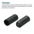 thumbnail image 4 of Uxcell Heat Shrink End Cap 15mm 2:1 Ratio Waterproof Electrical Wire Wrap Sealed Heat Shrink Tubing Caps, Pack of 100, 4 of 5