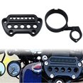 thumbnail image 1 of WOWTK Soporte de instrumentos de montaje lateral+cubierta de reubicación del velocímetro para modelos Harley Sportster XL 1993-2020 XL883 XL1200 Iron 883 Forty-Eight 72 48 negro brillante, 1 of 5