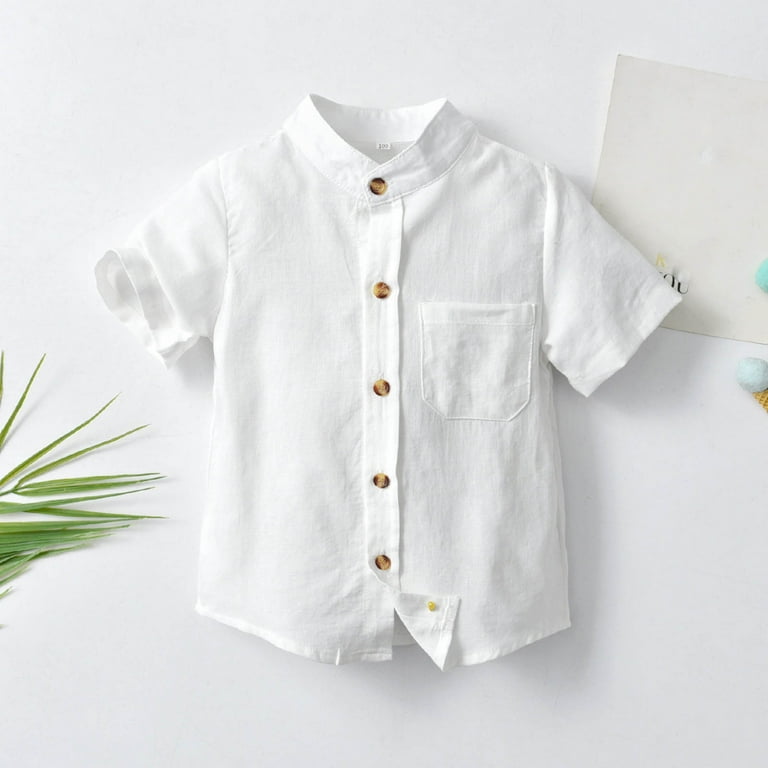 infant white button down dress shirt Little English