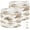 Color 3, variant on Boho Drum Lampshades 13"x13"x10" Botanical Floral Elegant Greenery Gold Accents Black Light Shade for Table Lamps Floor Lamp Shades Replacement Assembly Required