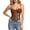 Brown, variant on LEAVINGSUO Corset Tops for Women Court Style Floral Lace Spaghetti Strap Shaping Top Slim Waist Pointed Hem Bustier Daily Dating Outf Brown XS