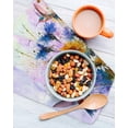 thumbnail image 3 of Pink Purple Hummingbird Kitchen Dish Towels for Drying Dishes Set of 4, Spring Oil Painting Sunflowers Waffle Weave Microfiber Hand Tea Bathroom Towels Quick Dry & Absorbent Towel 12x12, 3 of 7
