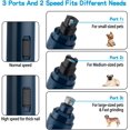 thumbnail image 3 of Molinillo de uñas para perros Casfuy mejorado, eléctrico, 2 velocidades, recargable, 3 of 7