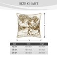 thumbnail image 4 of Fotbe Plowed Field With Horses Pattern Velvet Decorative Throw Pillow Covers with Elegant Piping, Soft Plush Cushion Cover for Sofa, Bed, Car, Office-16"x16", 4 of 8