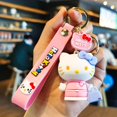 thumbnail image 1 of Nuevo llavero Kawaii Sanrio Hello Kitty lindo dibujo animado KT gato muñeca llavero mochila colgante decoración joyería regalos para amigos xuanjing  unisex, 1 of 2